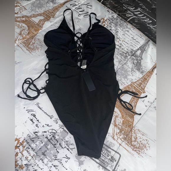 One Piece Swimsuit with Wrap - Picture 2 of 10